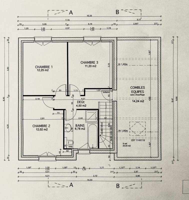 Maison - 104 m² - 6 pièces