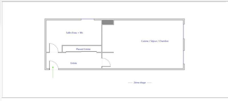 Appartement - 27 m² - 2 pièces