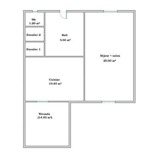 Maison - 84 m² - 4 pièces