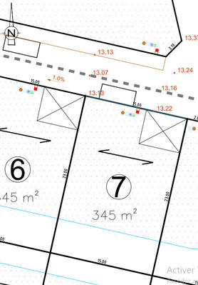Terrain constructible - 345 m²