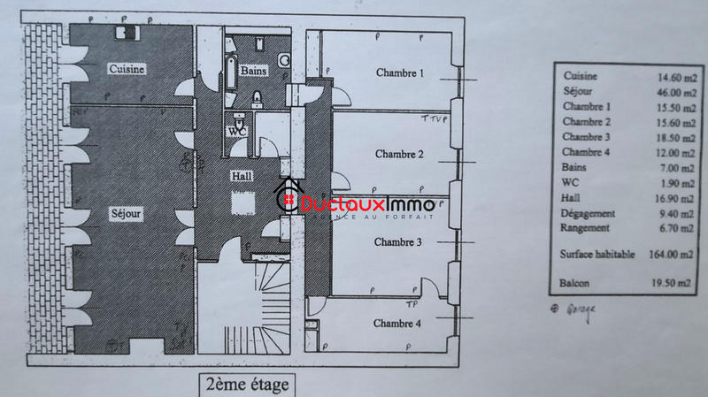 Appartement - 164 m² - 5 pièces