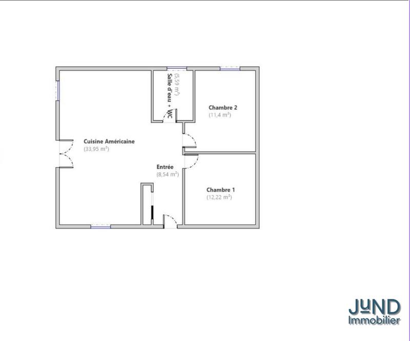 Appartement - 72 m² - 3 pièces