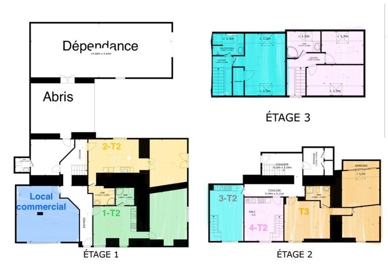 Immeuble - 191 m² - 12 pièces