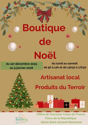 Boutique de Noël de l'Office de Tourisme Coeur de France