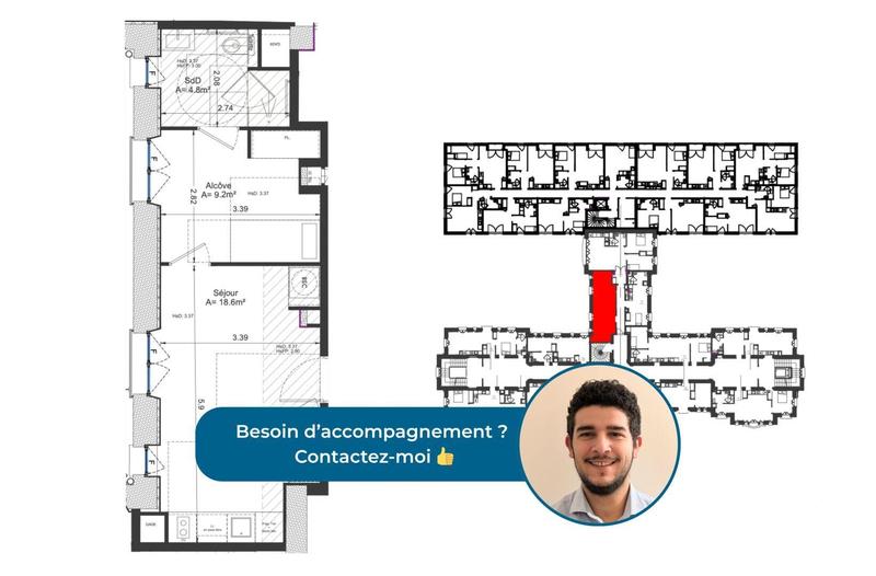 Appartement - 33 m² - 1 pièce