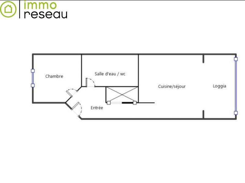 Appartement - 31 m² - 2 pièces