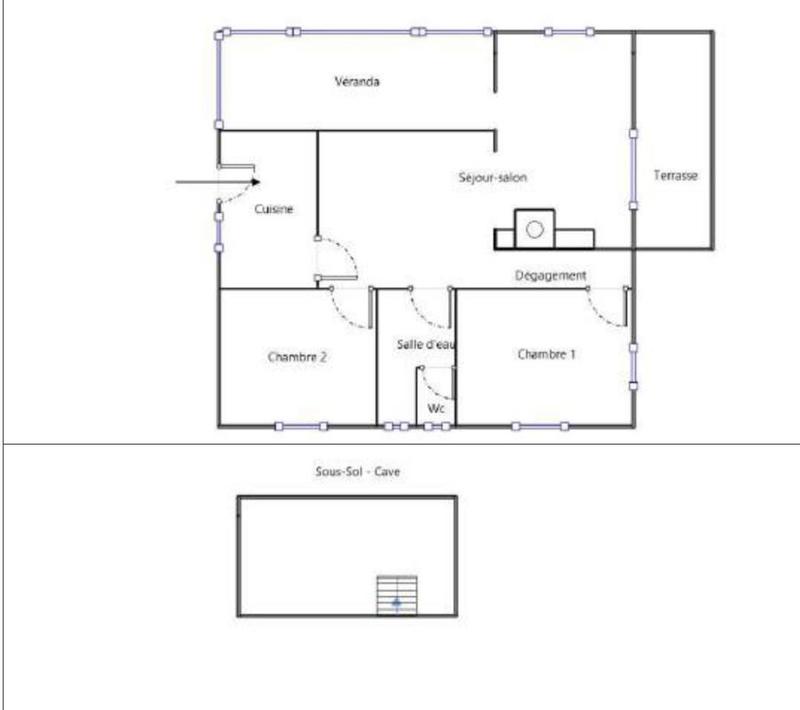 Maison - 80 m² - 3 pièces