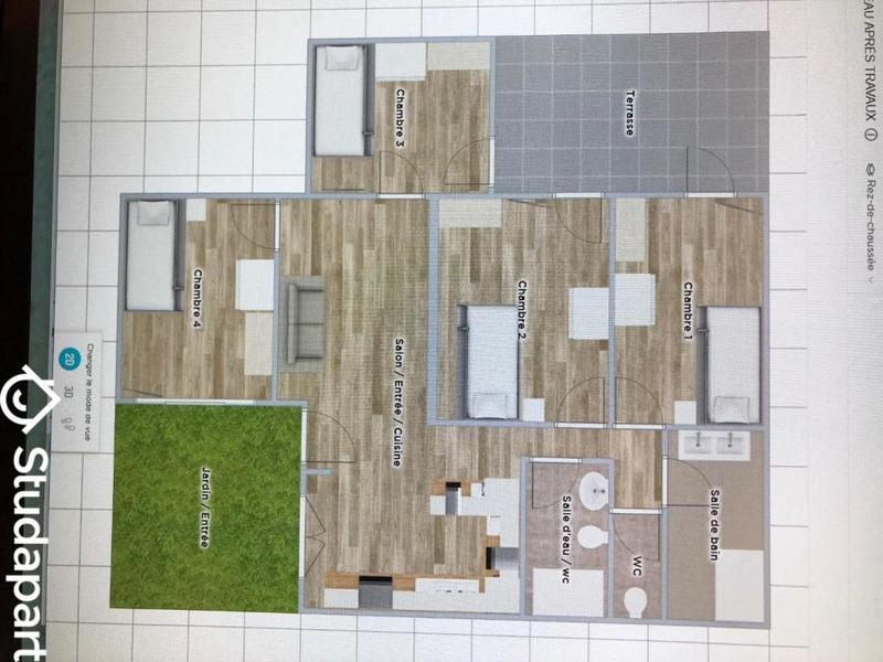 Chambre - 12 m² - 1 pièce