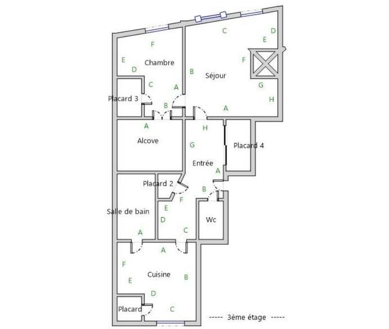 Appartement - 73 m² - 3 pièces