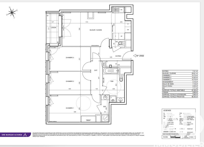 Appartement - 81 m² - 4 pièces