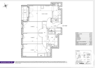 Appartement - 81 m² - 4 pièces