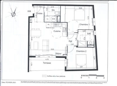 Appartement - 60 m² - 3 pièces