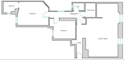 Appartement - 64 m² - 3 pièces