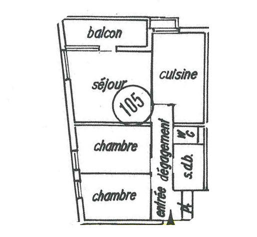 Appartement - 68 m² - 3 pièces