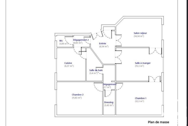 Appartement - 79 m² - 4 pièces