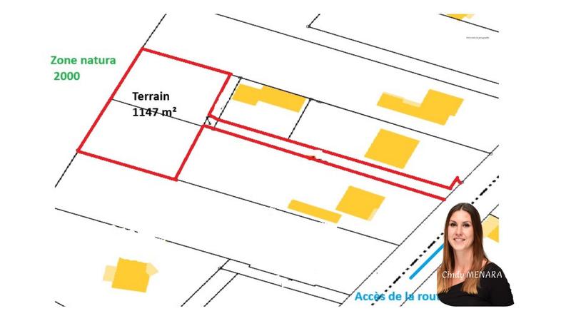 Terrain constructible - 1 147 m²