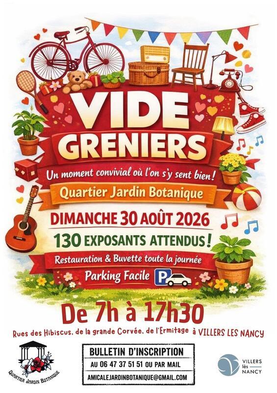 Vide grenier quartier jardin botanique