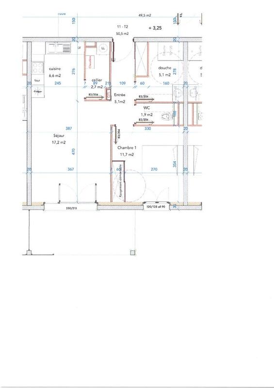 Appartement - 51 m² - 2 pièces