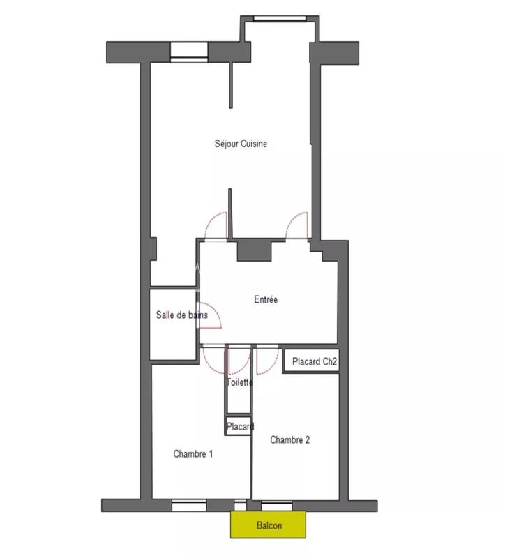 Appartement - 67 m² - 3 pièces