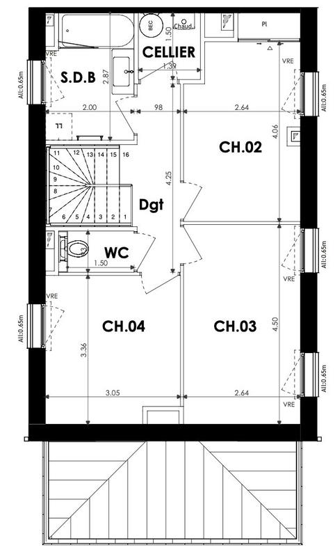 Maison contemporaine - 101 m² - 5 pièces