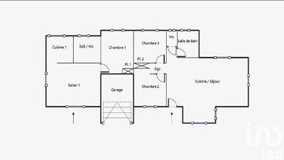 Maison - 115 m² - 5 pièces