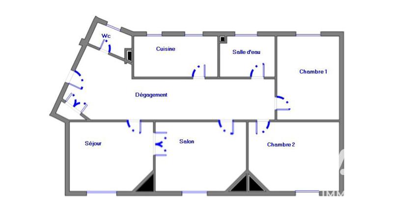 Appartement - 73 m² - 3 pièces