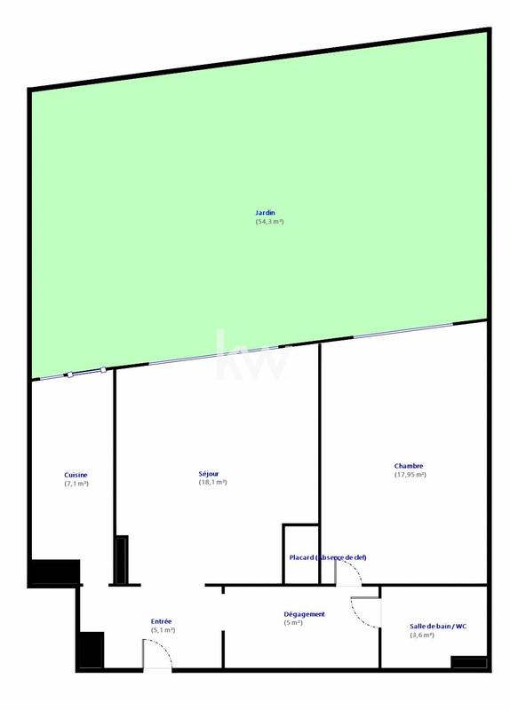 Appartement - 57 m² - 2 pièces