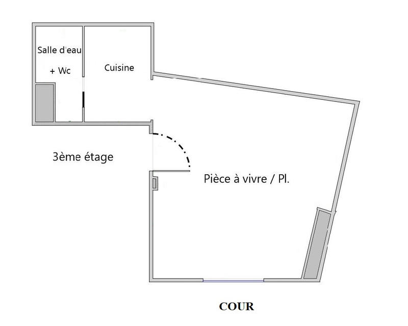 Appartement - 18 m² - 1 pièce