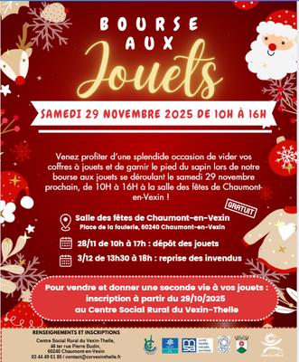 Bourse aux jouets du centre social rural du vexin-thelle