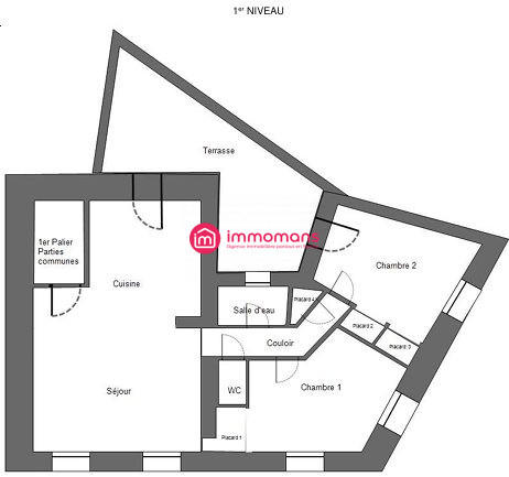 Appartement - 73 m² - 3 pièces