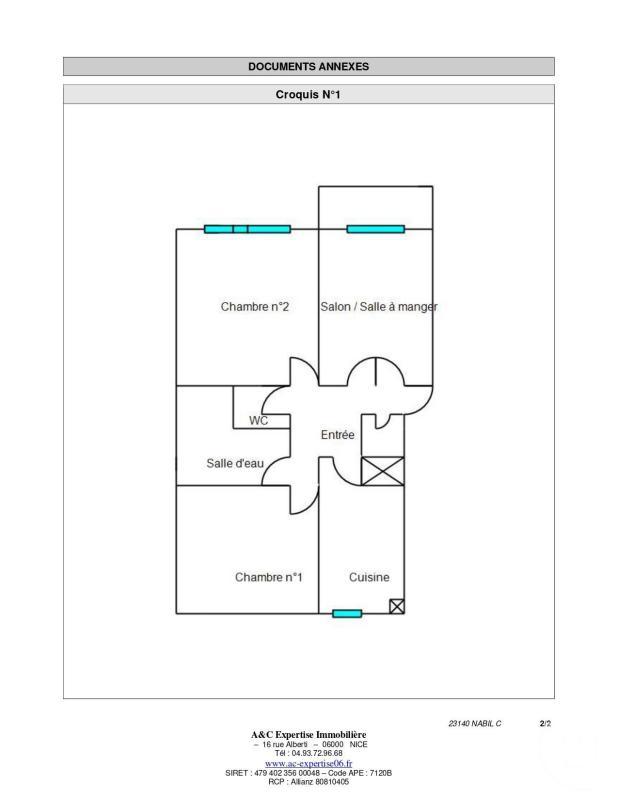 Appartement - 52 m² - 3 pièces