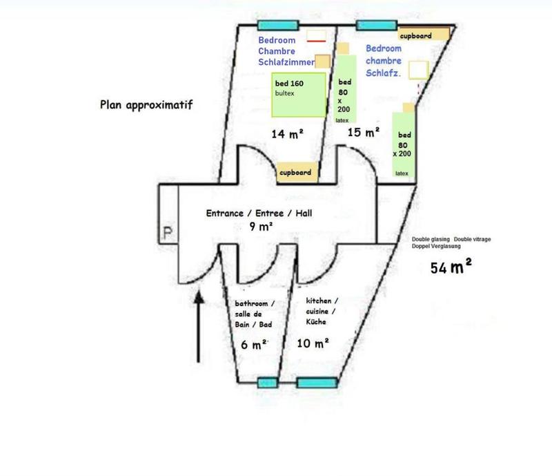 Appartement - 53 m² - 2 pièces