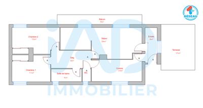 Appartement - 80 m² - 4 pièces