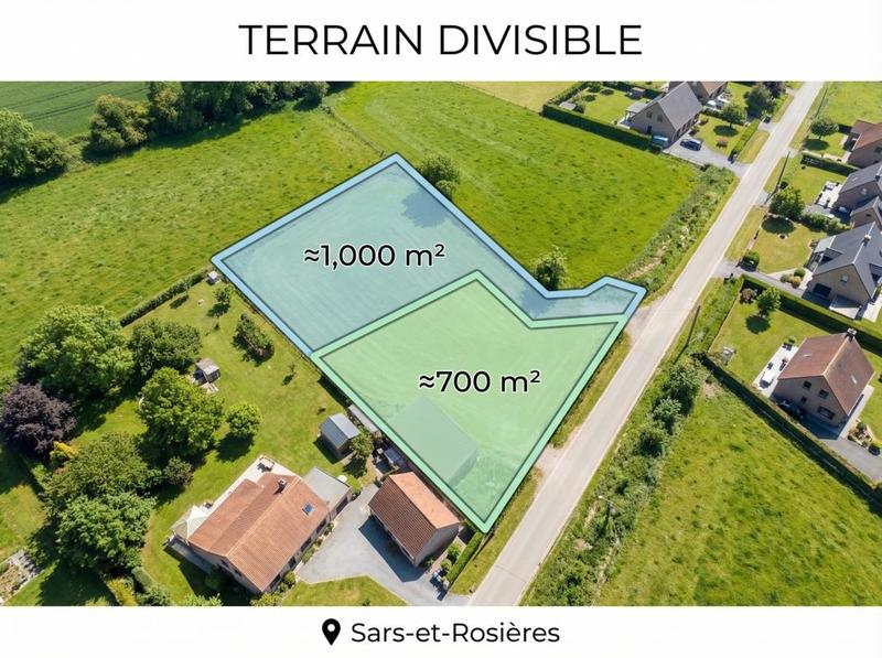 Terrain - 1 700 m²