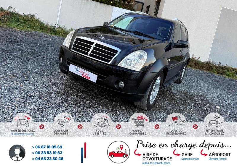 Ssangyong Rexton II 2.7 d 4x4 186cv 270 Xvd Sport (Mercedes) Grand Luxe Bva Mode Winter Sport*Vitres teintées*Attelage*Marche pied*Barres de toit*Moteur à Chaine* Véhicule Sous Garantie Révision Ok* Carte Grise Moitié prix (Véhicule plus 10 ans)* équipé P
