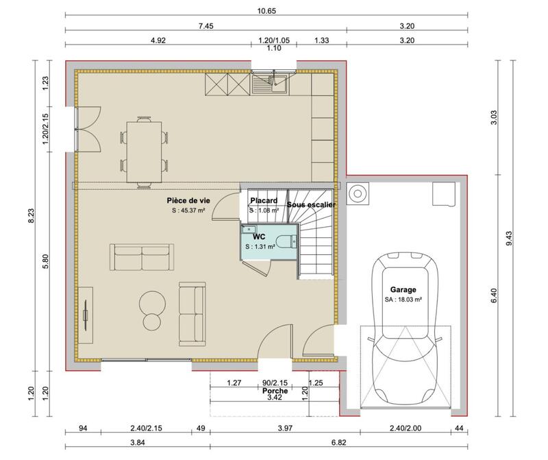 Maison - 94 m² - 4 pièces