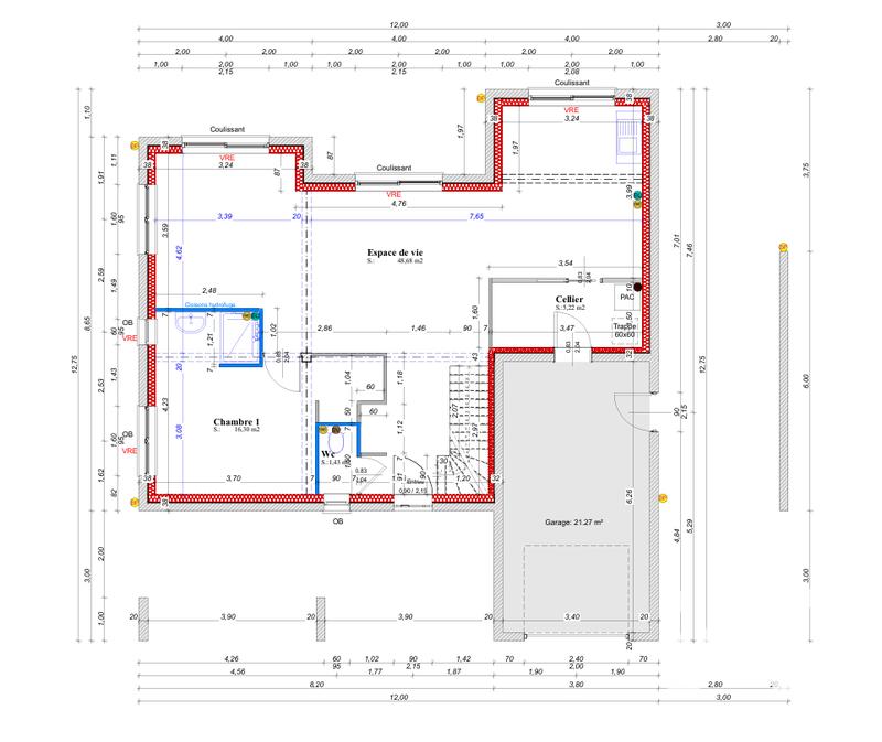 Maison - 120 m² - 1 pièce
