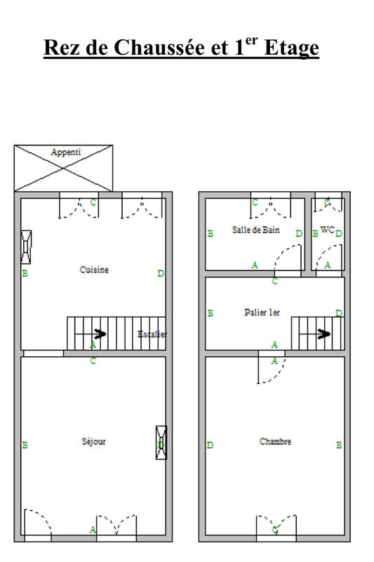 Maison - 68 m² - 2 pièces
