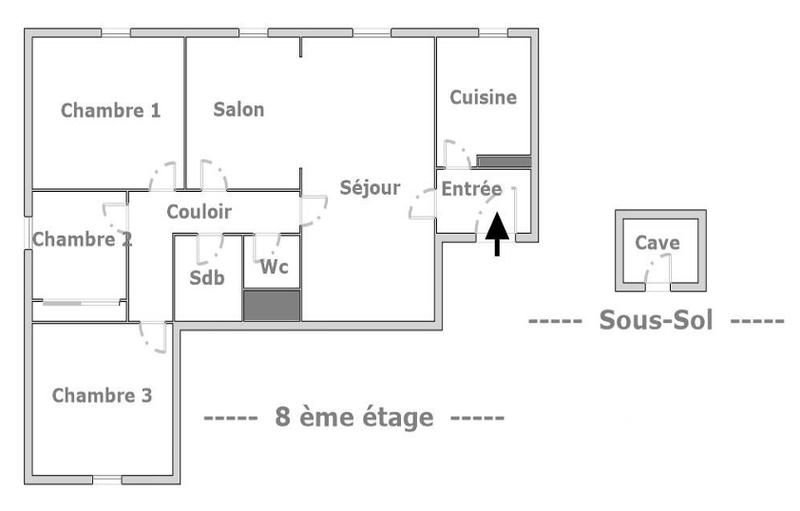 Appartement - 79 m² - 5 pièces