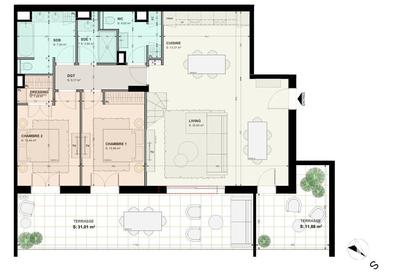 Appartement - 111 m² - 4 pièces