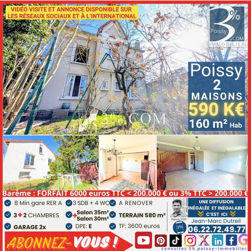 Maison - 160 m² - 7 pièces