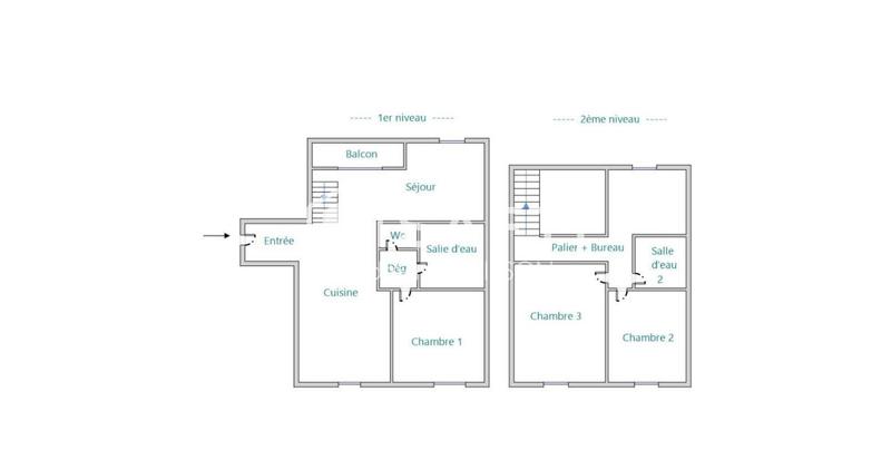 Duplex - 106 m² - 5 pièces