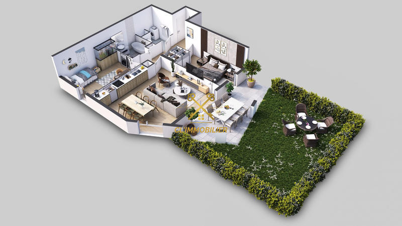 Appartement - 70 m² - 3 pièces