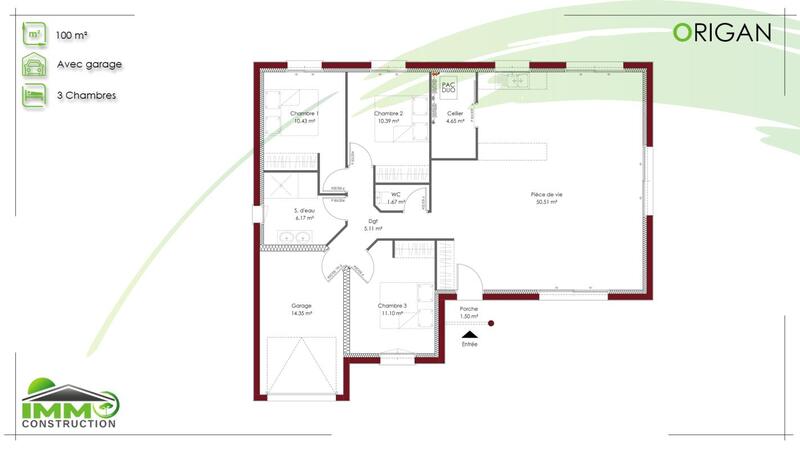 Maison - 110 m² - 5 pièces