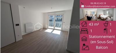 Appartement - 43 m² - 2 pièces