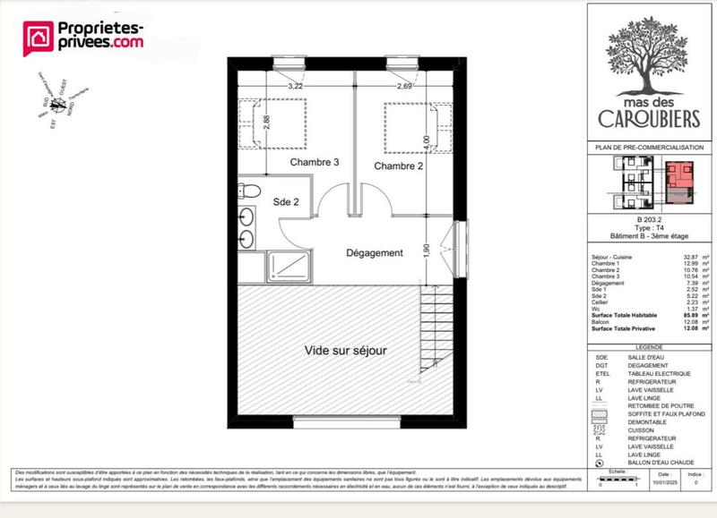 Appartement - 79 m² - 4 pièces