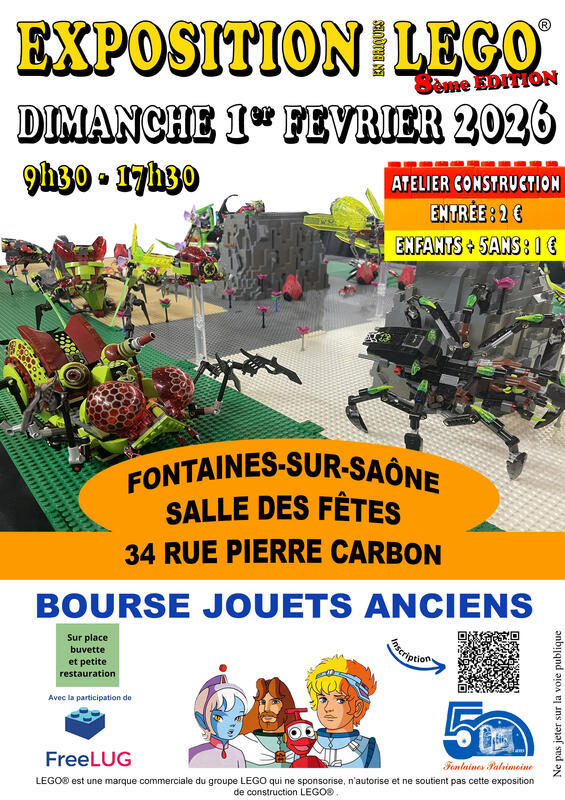 Exposition lego et bourse d'échanges jouets anciens