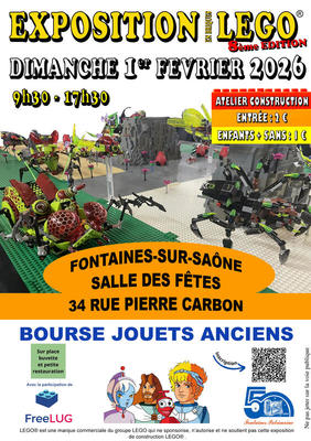 Exposition lego et bourse d'échanges jouets anciens