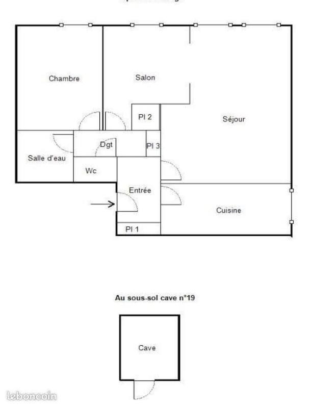 Appartement - 69 m² - 3 pièces