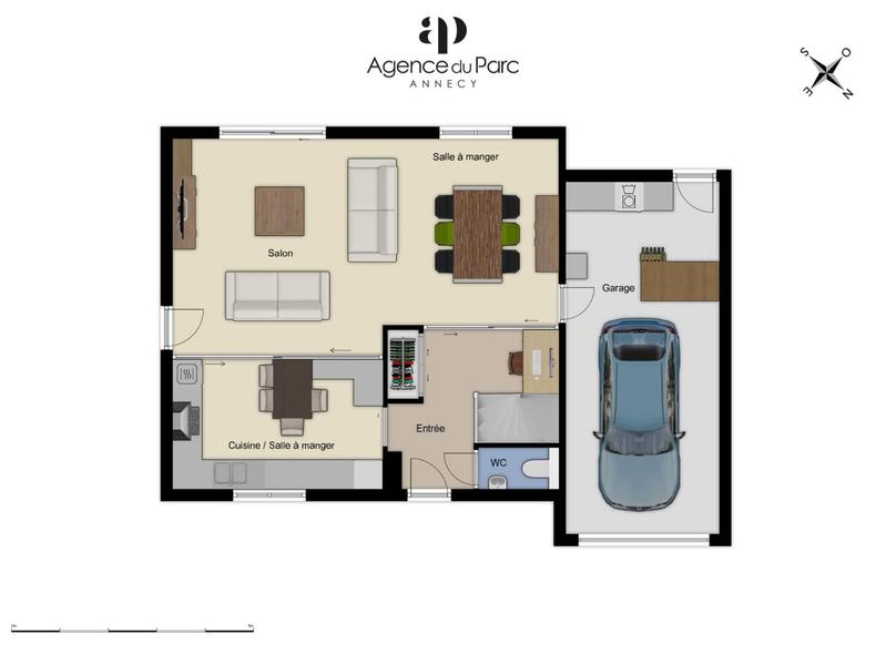 Maison - 96 m² - 4 pièces